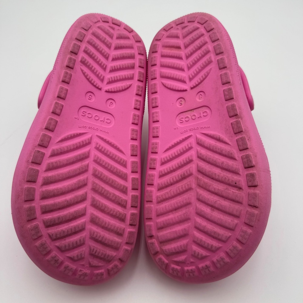 Crocs Classic Crush Clog Pink Platform Wedge Sandals 207708 Junior 5 Womens 7 - Picture 7 of 8